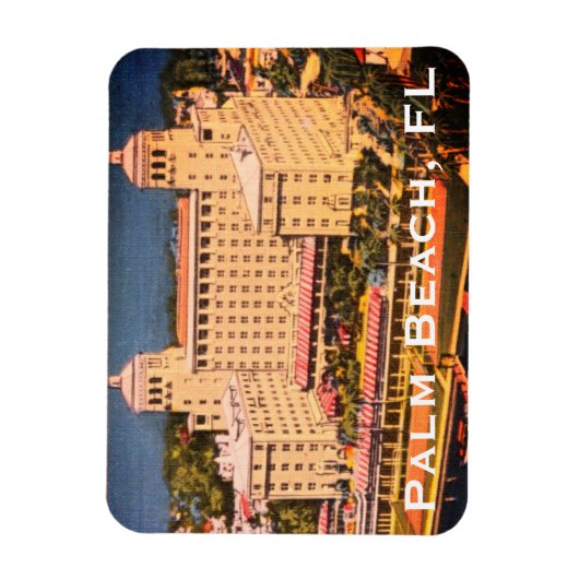 Palm Beach, Florida -  Skyline Foto Magneet (Verticaal)