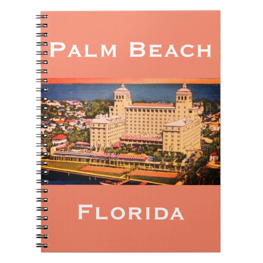 Palm Beach, Florida - Skyline Foto Notitieboek (Voorkant)