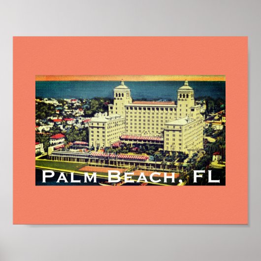 Palm Beach, Florida -  Skyline Foto Poster (Voorkant)