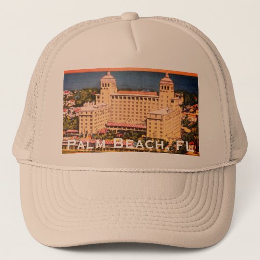 Palm Beach, Florida -  Skyline Foto Trucker Pet (Voorkant)