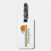 Palm Beach Florida Sun Palm Trees Bagagelabel (Achterkant verticaal)