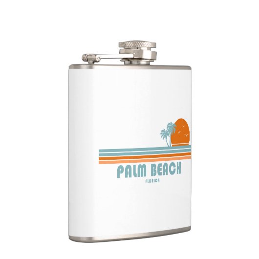 Palm Beach Florida Sun Palm Trees Heupfles (Rechts)