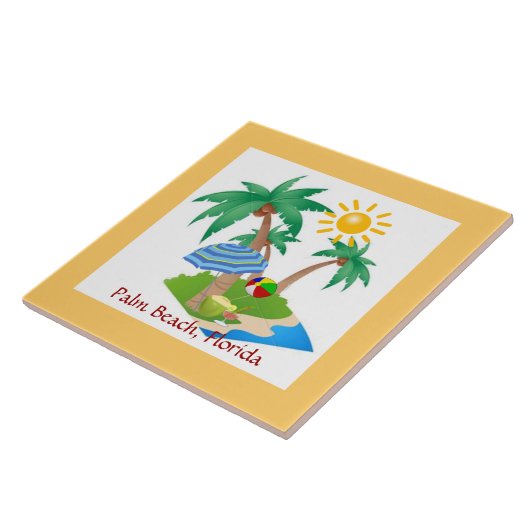 Palm Beach, Florida Tegeltje (Zijkant)