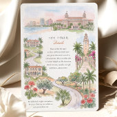 Palm Beach Florida The Breakers Flagler Bruiloft Kaart