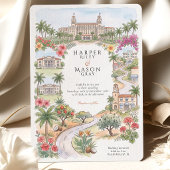 Palm Beach Florida The Breakers Flagler Bruiloft Kaart