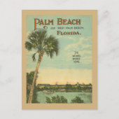 Palm Beach Florida  Toerisme Briefkaart (Voorkant)