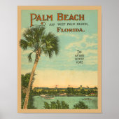 Palm Beach Florida  Toerisme Poster (Voorkant)