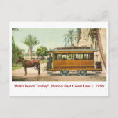 Palm Beach, Florida, Train Briefkaart (Voorkant)