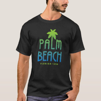 Palm Beach Florida Typografische palmboom T-shirt
