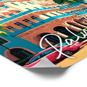 Palm Beach Florida USA vintage reisillustratie Poster (Hoek)