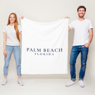 Palm Beach Florida - Voornaam Kust- Fleece Deken