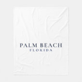 Palm Beach Florida - Voornaam Kust- Fleece Deken (Voorkant)