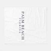 Palm Beach Florida - Voornaam Kust- Fleece Deken (Voorkant (Horizontaal))