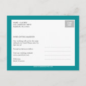 Palm Beach Foto Bewaar de datum Kaart (Achterkant)