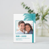 Palm Beach Foto Bewaar de datum Kaart (Staand voorkant)