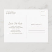 Palm Beach Free Drink Wedding Save the Date Aankondigingskaart (Achterkant)