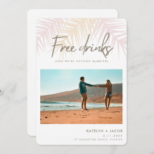Palm Beach Free Drinken Photo Wedding Save The Date