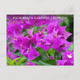 Palm Beach Gardens Florida Floral Travel Briefkaart
