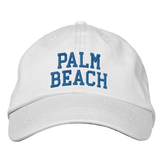 PALM BEACH Geborduurd Pet (Voorkant)
