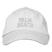 Palm Beach geborduurde honkbalhoed Pet (Voorkant)