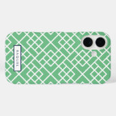 Palm Beach Groen geometrisch bamboe patroon Case-Mate iPhone Case (Achterkant (horizontaal))