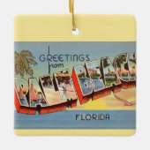  Palm Beach Groeten Keramisch Ornament (Voorkant)