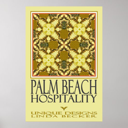 Palm Beach Hospitality Poster (Voorkant)