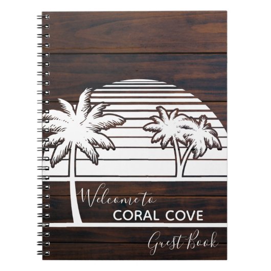 Palm Beach House Guest Book Nautical Notitieboek (Voorkant)