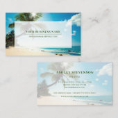 Palm Beach House Rental Travel Agent Spa Boutique Visitekaartje (Voorkant / Achterkant)