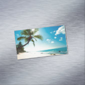 Palm Beach House Rental Travel Agent Spa Boutique Visitekaartje Magneet (Voorbeeld)