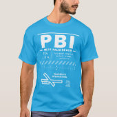 Palm Beach International Airport PBI T-shirt (Voorkant)
