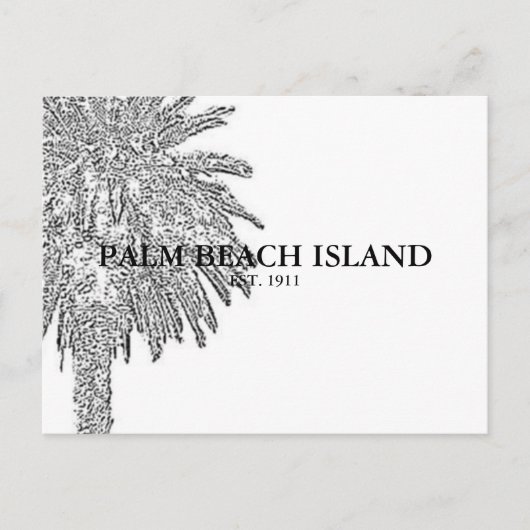 PALM BEACH ISLAND BRIEFKAART (Voorkant)