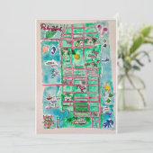 Palm Beach kaart Kaart (Staand voorkant)