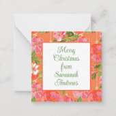 Palm Beach Kerst Ornamenten Gift Enclosure Notitiekaartje (Voorkant)