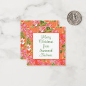 Palm Beach Kerst Ornamenten Gift Enclosure Notitiekaartje (Voorkant / Achterkant in situ)