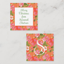 Palm Beach Kerst Ornamenten Gift Enclosure Notitiekaartje