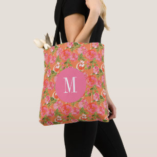 Palm Beach Kerst Ornamenten Monogram Tote Bag