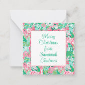 Palm Beach Kerst Rendier Gift Enclosure Notitiekaartje (Voorkant)