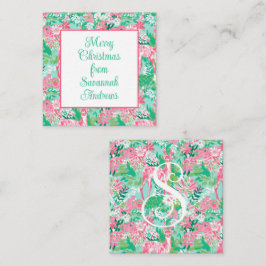 Palm Beach Kerst Rendier Gift Enclosure Notitiekaartje