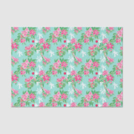 Palm Beach Kerst Waterverf Bloemen Ornamenten Tissuepapier