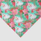 Palm Beach Kerst Waterverf Floral Santa Tissuepapier (Detail)