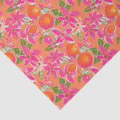 Palm Beach Kerst Waterverf Oranje Ornamenten Tissuepapier (Detail)