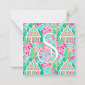 Palm Beach Kerstmis Gingerbread House Enclosure Notitiekaartje (Achterkant)