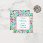 Palm Beach Kerstmis Gingerbread House Enclosure Notitiekaartje (Voorkant / Achterkant in situ)