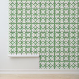 Palm Beach Lattice - Delicate Sage Trellis Behang