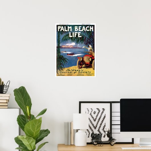 Palm Beach Life #19 print (Thuiskantoor)