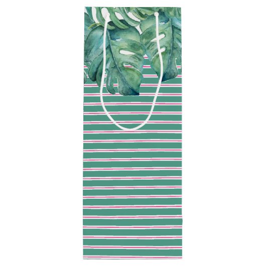 Palm Beach met kerstwijn Wijn Cadeautas (Achterkant)