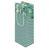 Palm Beach met kerstwijn Wijn Cadeautas (Voorkant Gekanteld)