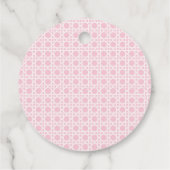 Palm Beach Monogram Crest Bachelorette Weekend Bedankjes Labels (Achterkant)