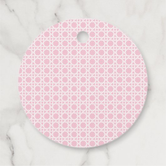 Palm Beach Monogram Crest Bachelorette Weekend Bedankjes Labels (Achterkant)